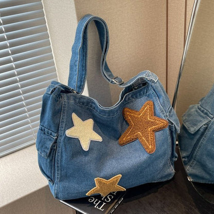 Bolsos casuales de patchwork de estrellas (3 colores)