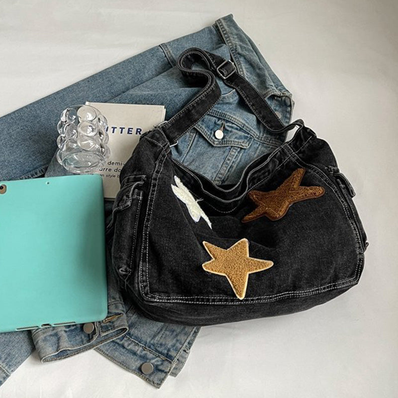 Bolsos casuales de patchwork de estrellas (3 colores)