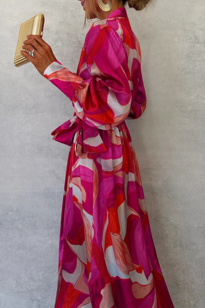 Vestidos de celebridades sexys con estampado floral, encaje y cuello en V, corte A
