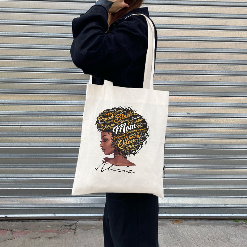 Bolsos casuales de diario con estampado de figuras y letras