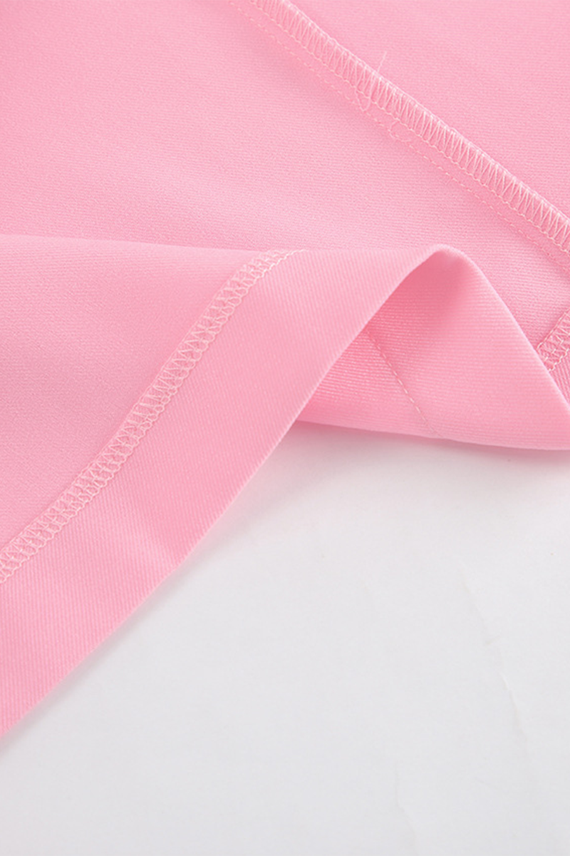 Vestidos elegantes de celebridades con falda lápiz y cuello vuelto con hebilla de color sólido
