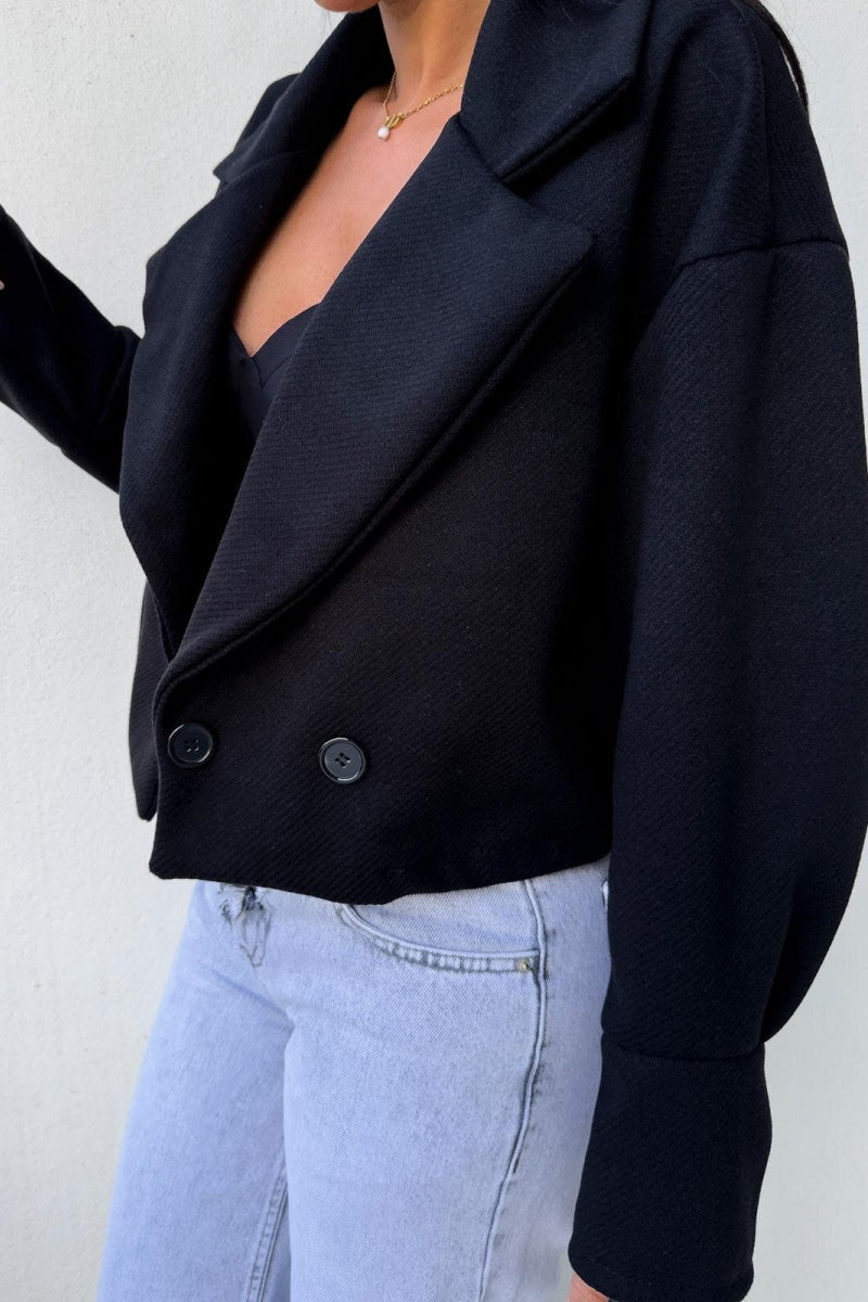 Cárdigan informal con cuello vuelto (4 colores)