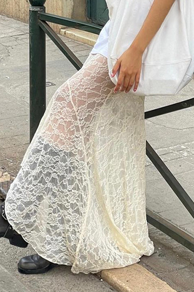 Braguita de encaje sexy con cola de pez y cintura alta (dos piezas desmontables)