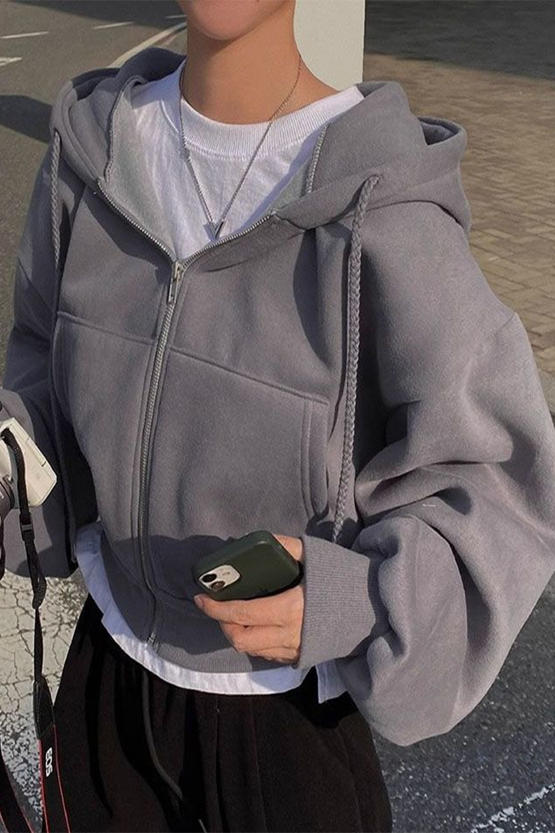 Sudadera informal con capucha y bolsillo con cordón (6 colores)