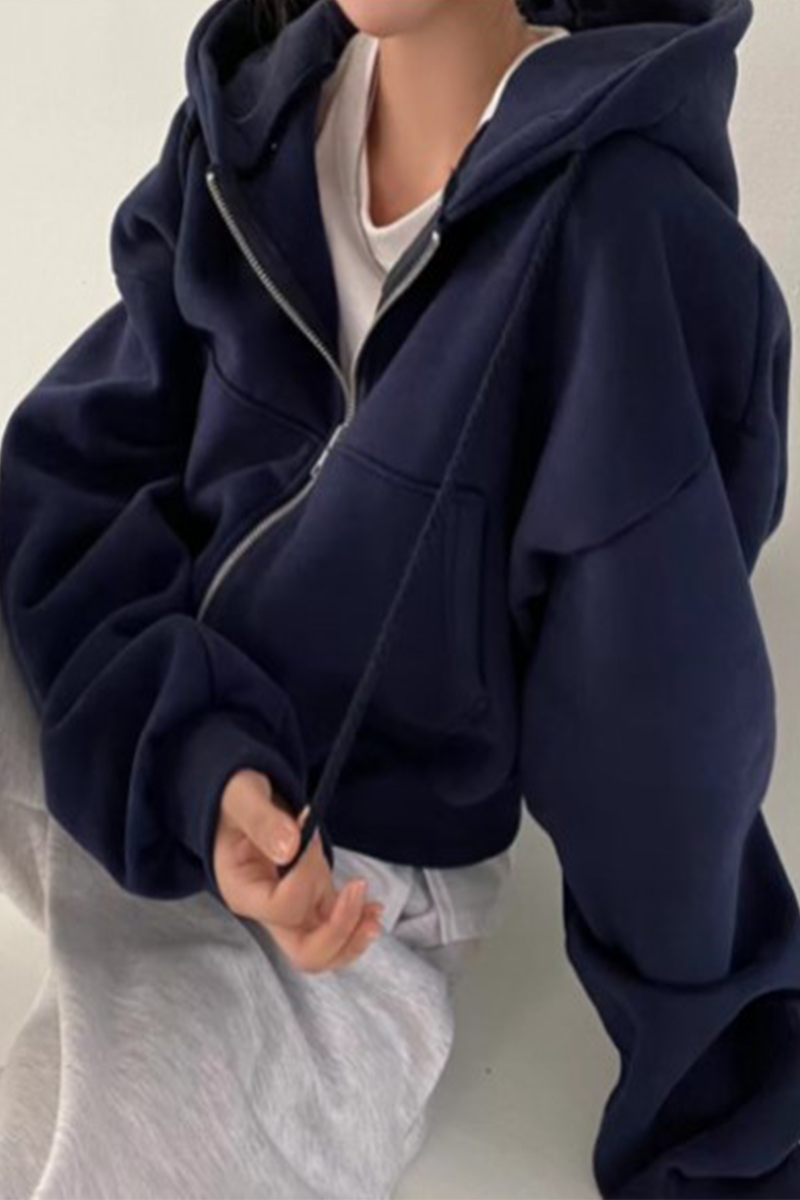 Sudadera informal con capucha y bolsillo con cordón (6 colores)