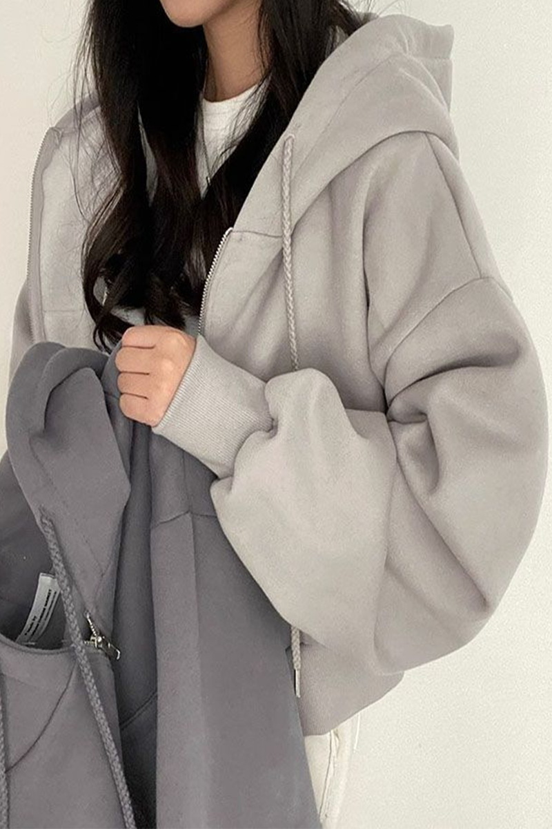 Sudadera informal con capucha y bolsillo con cordón (6 colores)