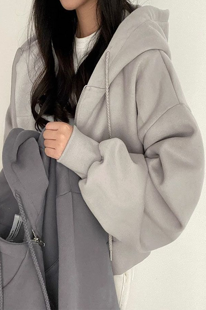 Sudadera informal con capucha y bolsillo con cordón (6 colores)