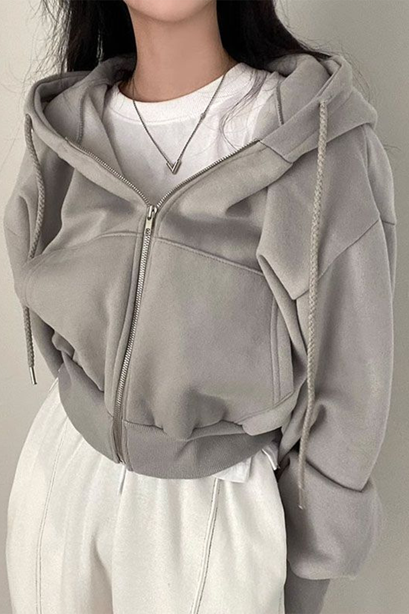 Sudadera informal con capucha y bolsillo con cordón (6 colores)