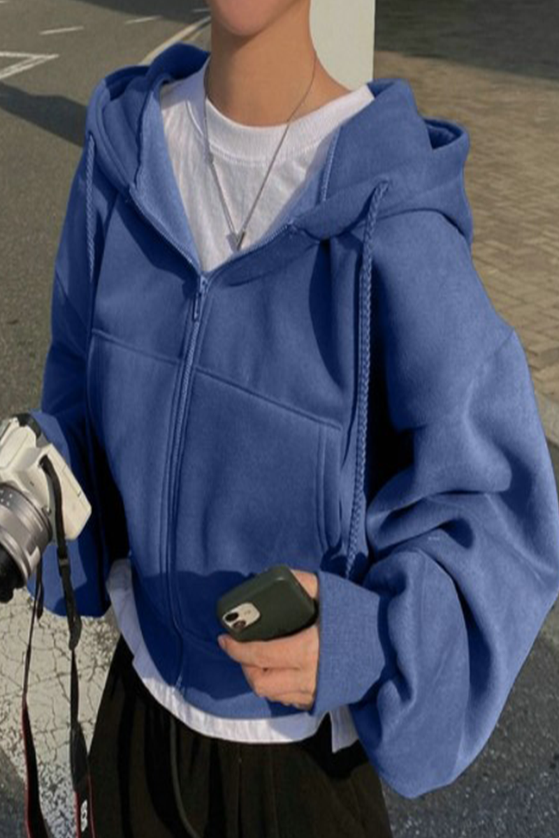 Sudadera informal con capucha y bolsillo con cordón (6 colores)