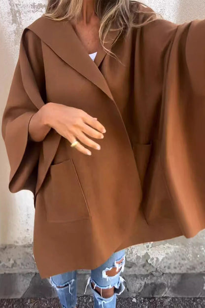 Prendas de abrigo casuales con capucha y bolsillo para la calle (5 colores)