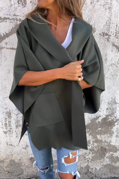 Prendas de abrigo casuales con capucha y bolsillo para la calle (5 colores)