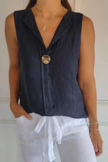 Camisas casuales con botones y cuello vuelto (4 colores)