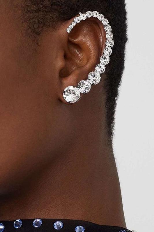 Pendiente individual de diamante Diana Contour 