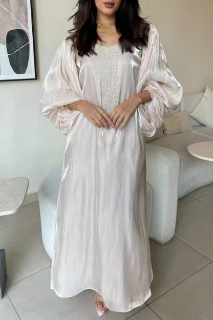 Vestidos casuales de princesa con cuello en V y lentejuelas para la calle