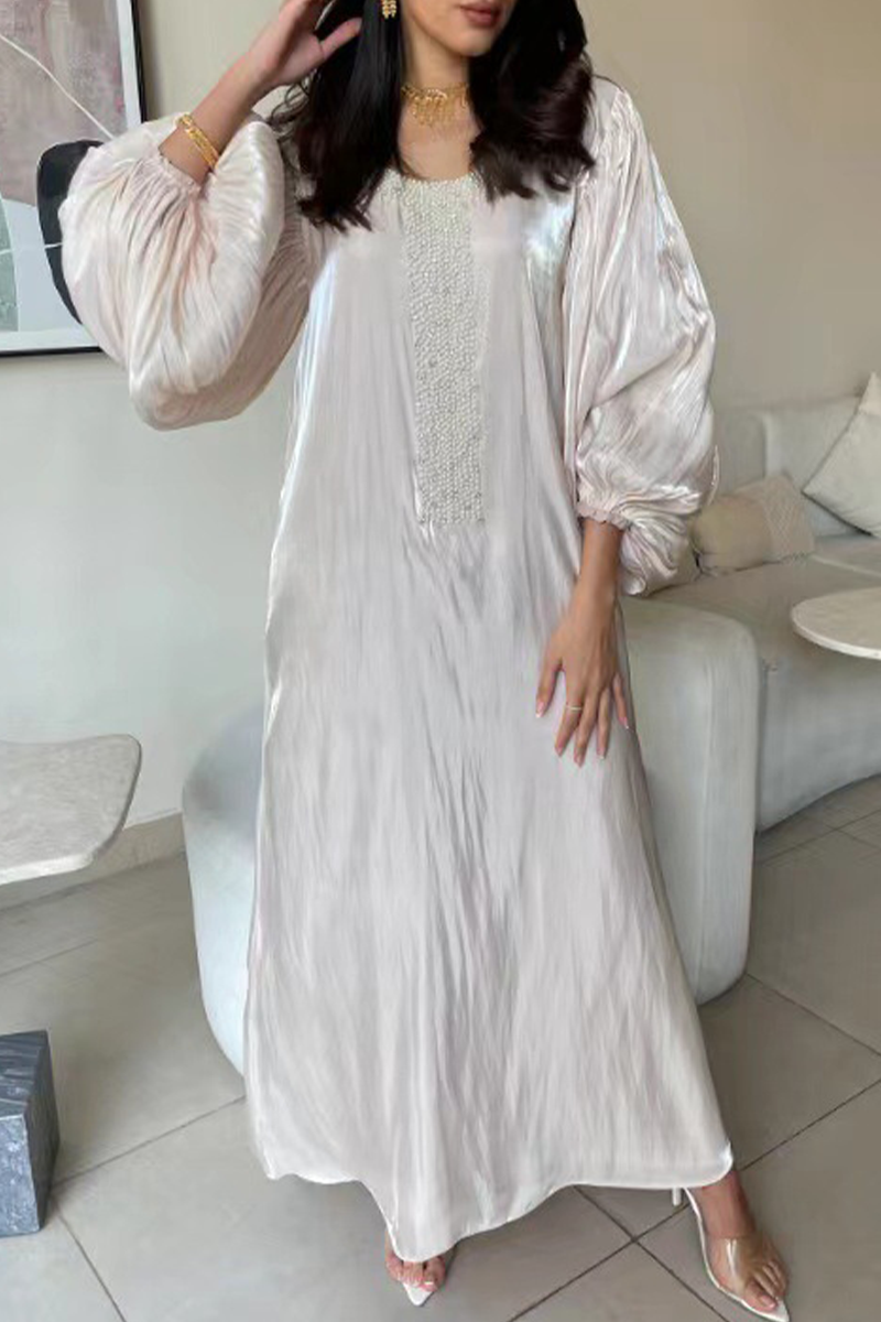 Vestidos casuales de princesa con cuello en V y lentejuelas para la calle
