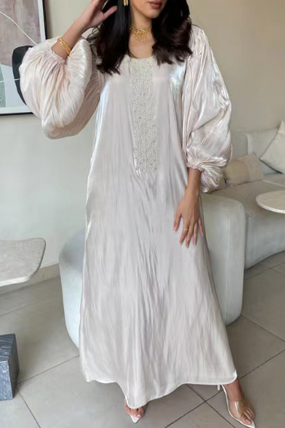 Vestidos casuales de princesa con cuello en V y lentejuelas para la calle