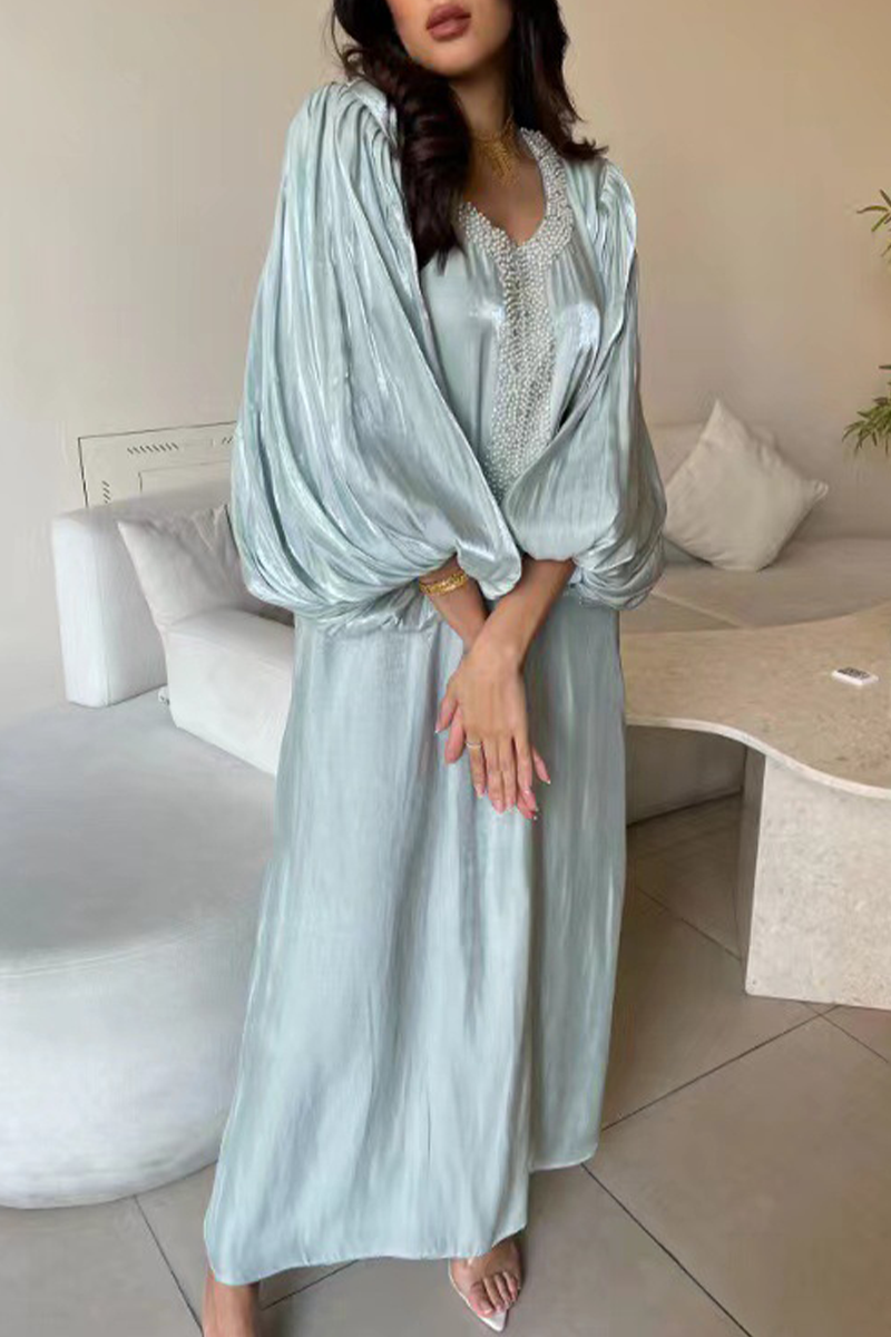 Vestidos casuales de princesa con cuello en V y lentejuelas para la calle