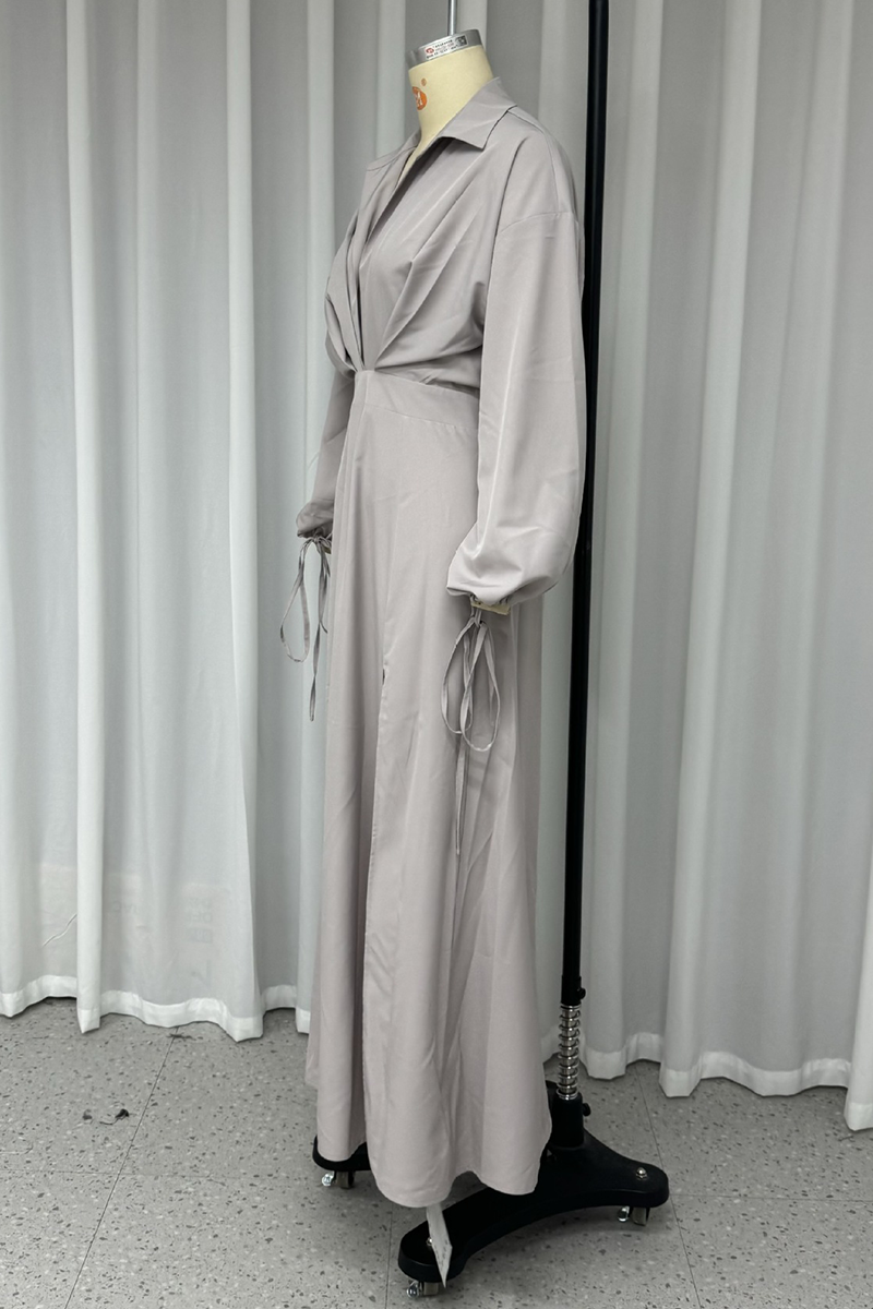 Vestidos sexis de calle con escote en V, abertura y espalda descubierta, falda de un solo paso
