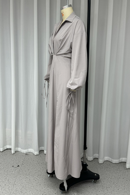 Vestidos sexis de calle con escote en V, abertura y espalda descubierta, falda de un solo paso