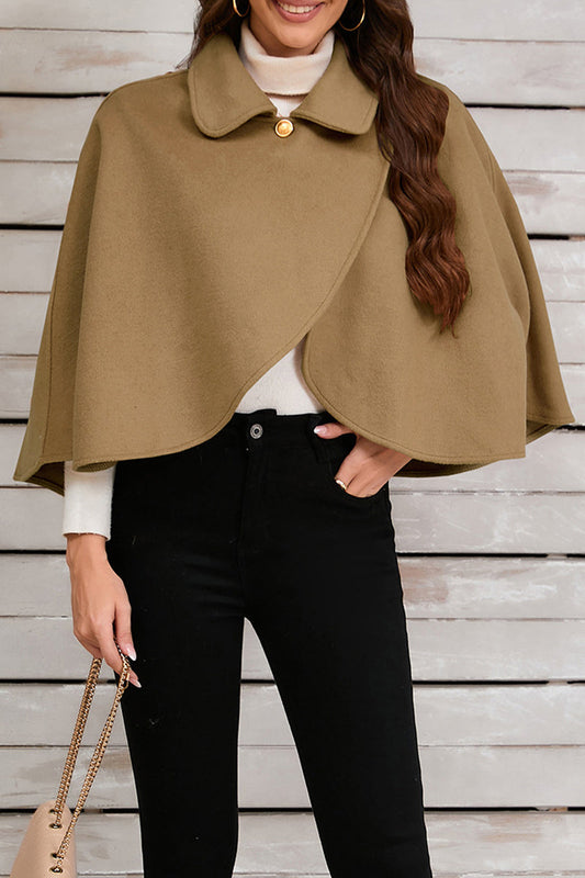 Prendas de abrigo informales con cuello vuelto y botones (3 colores)