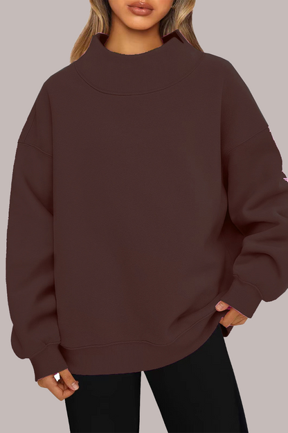 Tops casuales de cuello alto de media manga para uso diario (7 colores)