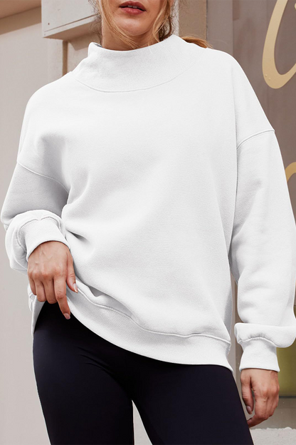 Tops casuales de cuello alto de media manga para uso diario (7 colores)