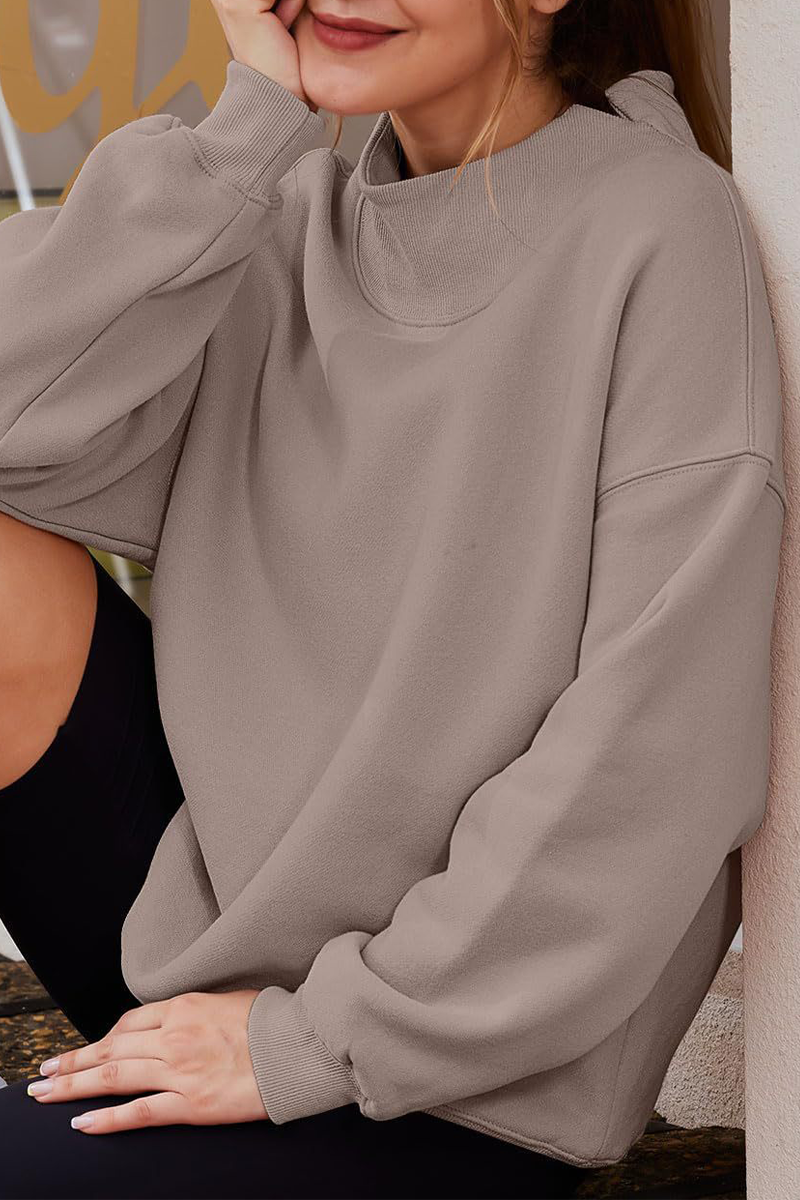 Tops casuales de cuello alto de media manga para uso diario (7 colores)