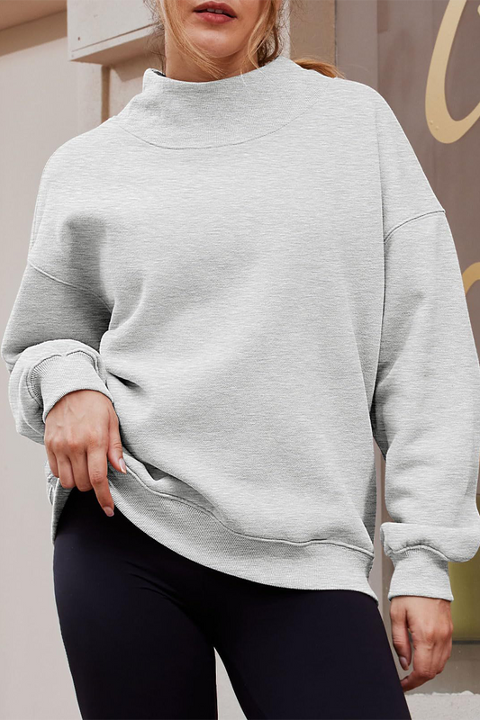 Tops casuales de cuello alto de media manga para uso diario (7 colores)