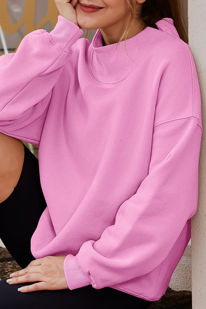 Tops casuales de cuello alto de media manga para uso diario (7 colores)