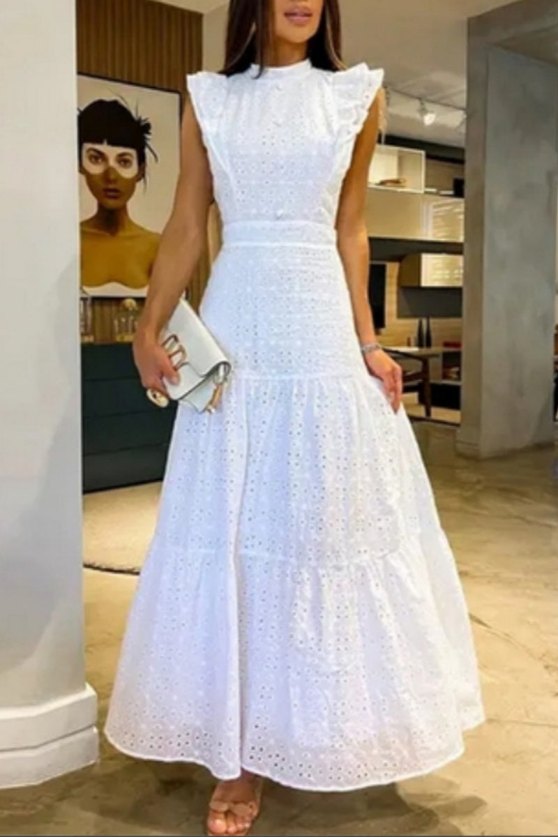 Vestidos casuales largos de cuello alto (3 colores)