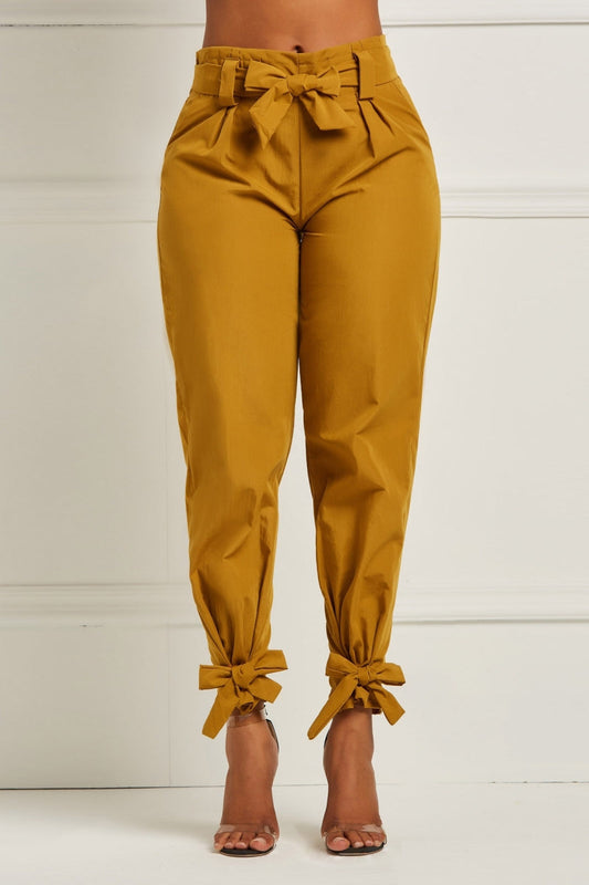 Pantalones casuales de tubo con bolsillos y cintura alta (3 colores)