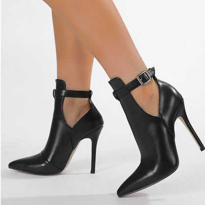 Zapatos casuales de punta hueca (altura del tacón: 4,33 pulgadas)