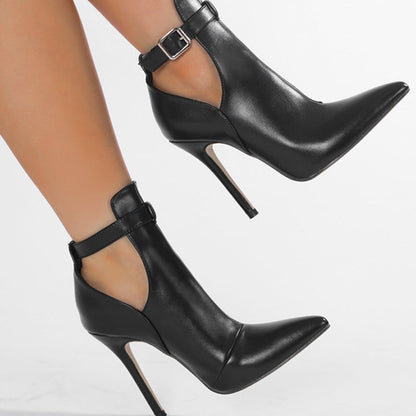 Zapatos casuales de punta hueca (altura del tacón: 4,33 pulgadas)