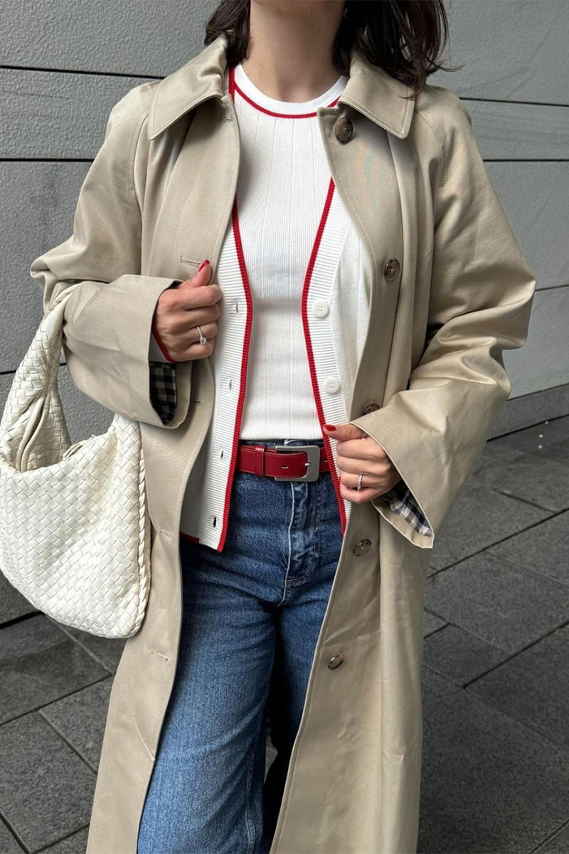Prendas de abrigo informales con cuello vuelto y botones (3 colores)