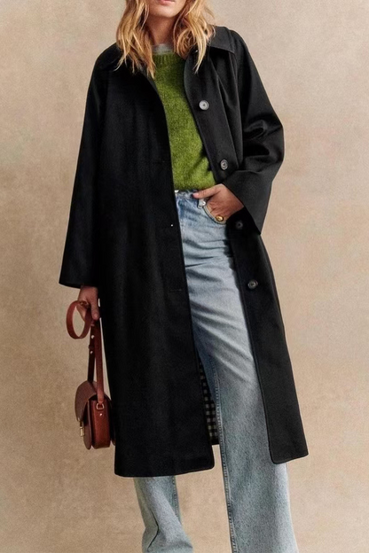 Prendas de abrigo informales con cuello vuelto y botones (3 colores)