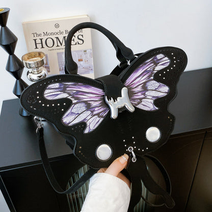 Bolsos casuales diarios con cremallera y diseño de mariposa