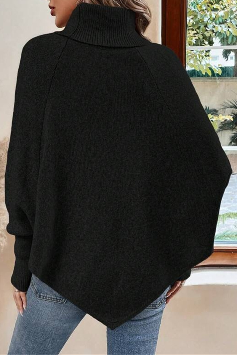 Suéteres casuales de cuello alto con botones (3 colores)