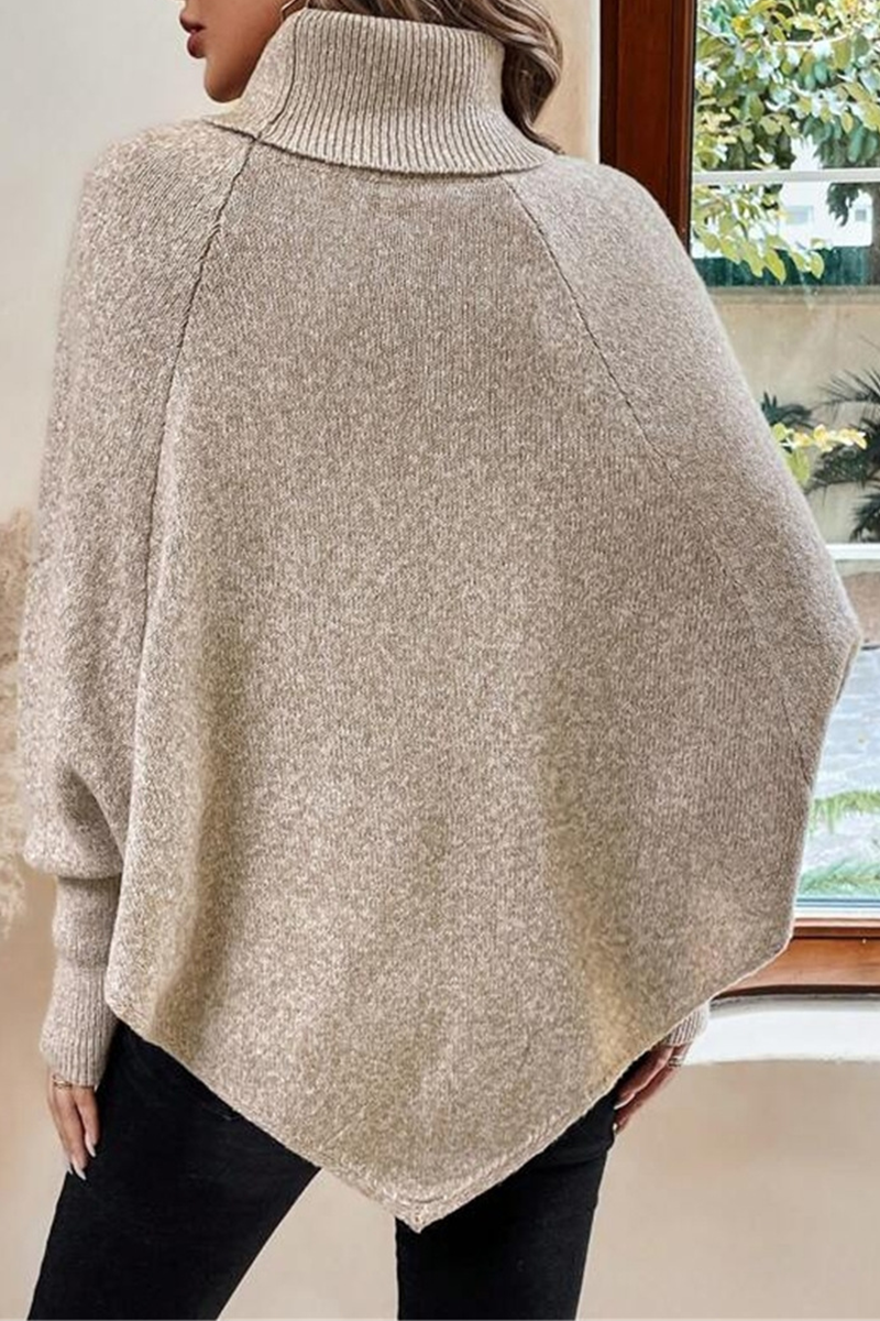 Suéteres casuales de cuello alto con botones (3 colores)