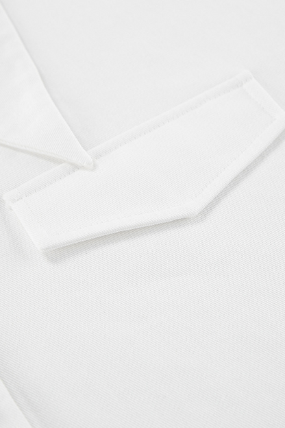 Blusas casuales de cuello vuelto con botones para uso diario