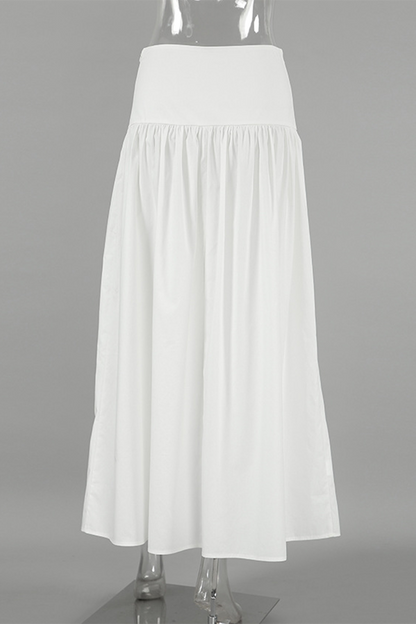Pantalones casuales de cintura alta tipo A con cremallera y retazos de calle