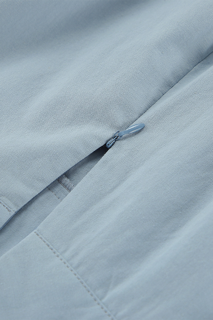 Pantalones casuales de calle para uso diario con parches y cremallera, holgados, de cintura alta, tipo A