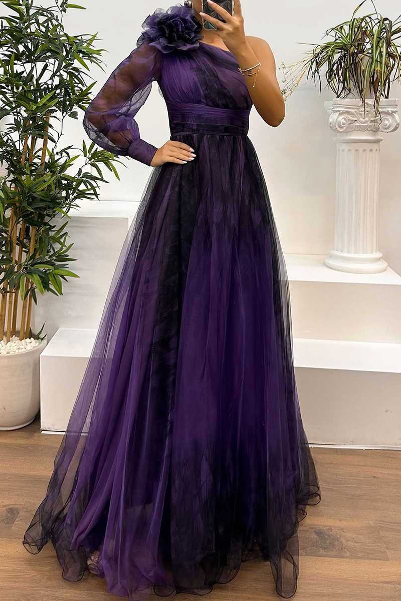 Vestidos de noche sexis con estampado floral, aberturas en la espalda y hombros caídos (6 colores)