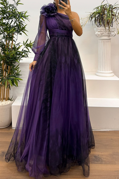 Vestidos de noche sexis con estampado floral, aberturas en la espalda y hombros caídos (6 colores)
