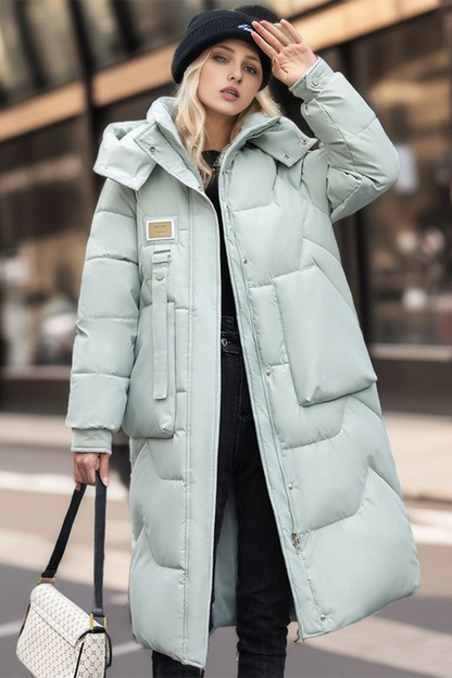 Chaqueta informal de algodón con capucha, botones y bolsillos (4 colores)