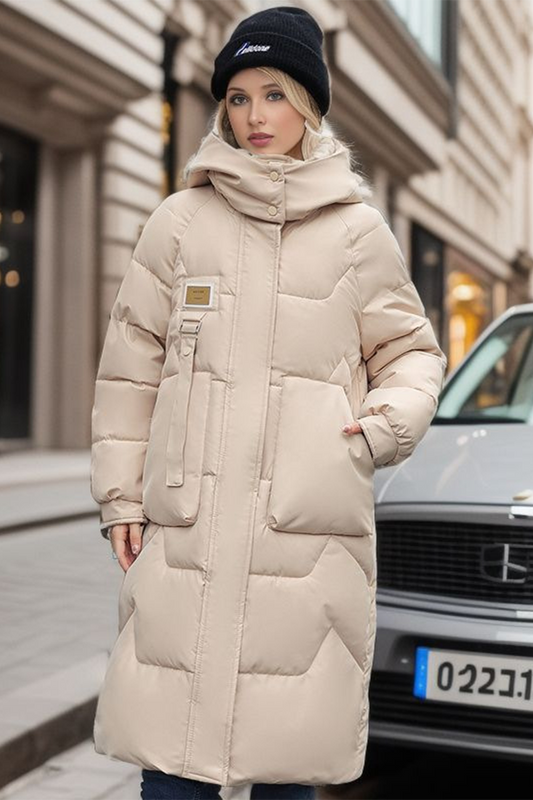 Chaqueta informal de algodón con capucha, botones y bolsillos (4 colores)
