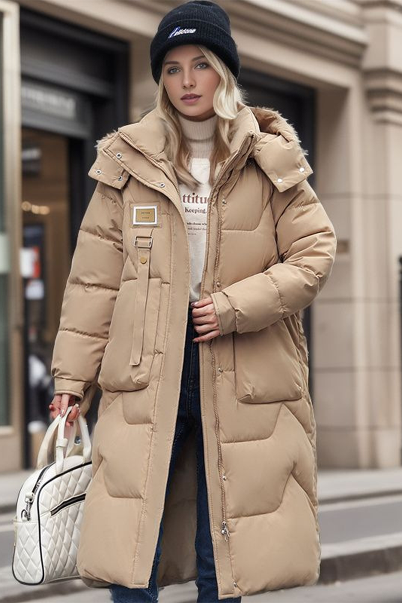 Chaqueta informal de algodón con capucha, botones y bolsillos (4 colores)