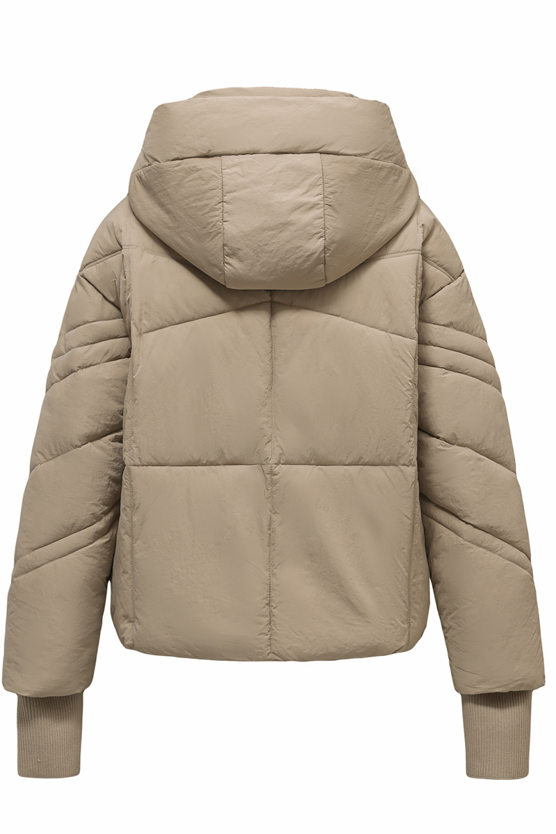 Prenda exterior informal de algodón con capucha y cremallera para uso diario (4 colores)