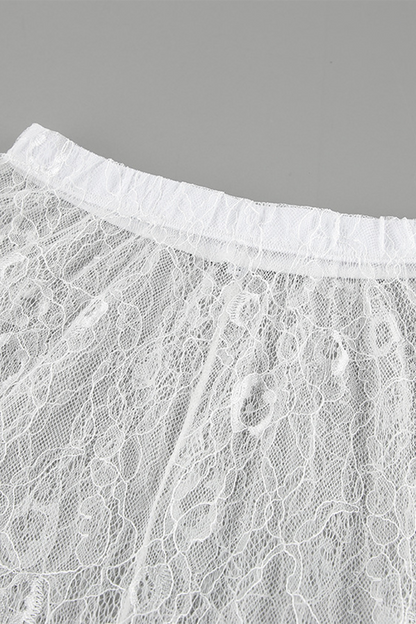 Sexy Lace Hollow Out Loose High Waist Type A Bottoms