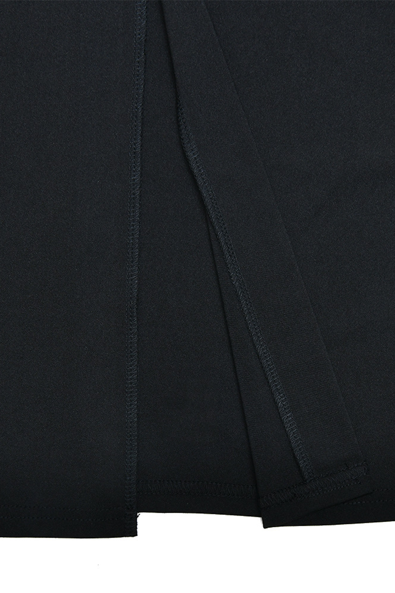Vestido sexy de una sola pieza con cuello vuelto, espalda descubierta y hebilla (3 colores)