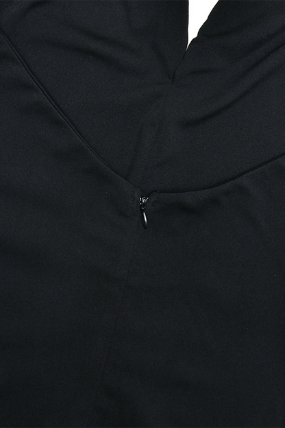 Vestido sexy de una sola pieza con cuello vuelto, espalda descubierta y hebilla (3 colores)